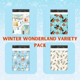 10x13 Winter Wonderland Sample Pack Designer Poly Mailers Shipping Envelopes Premium Printed Bags
