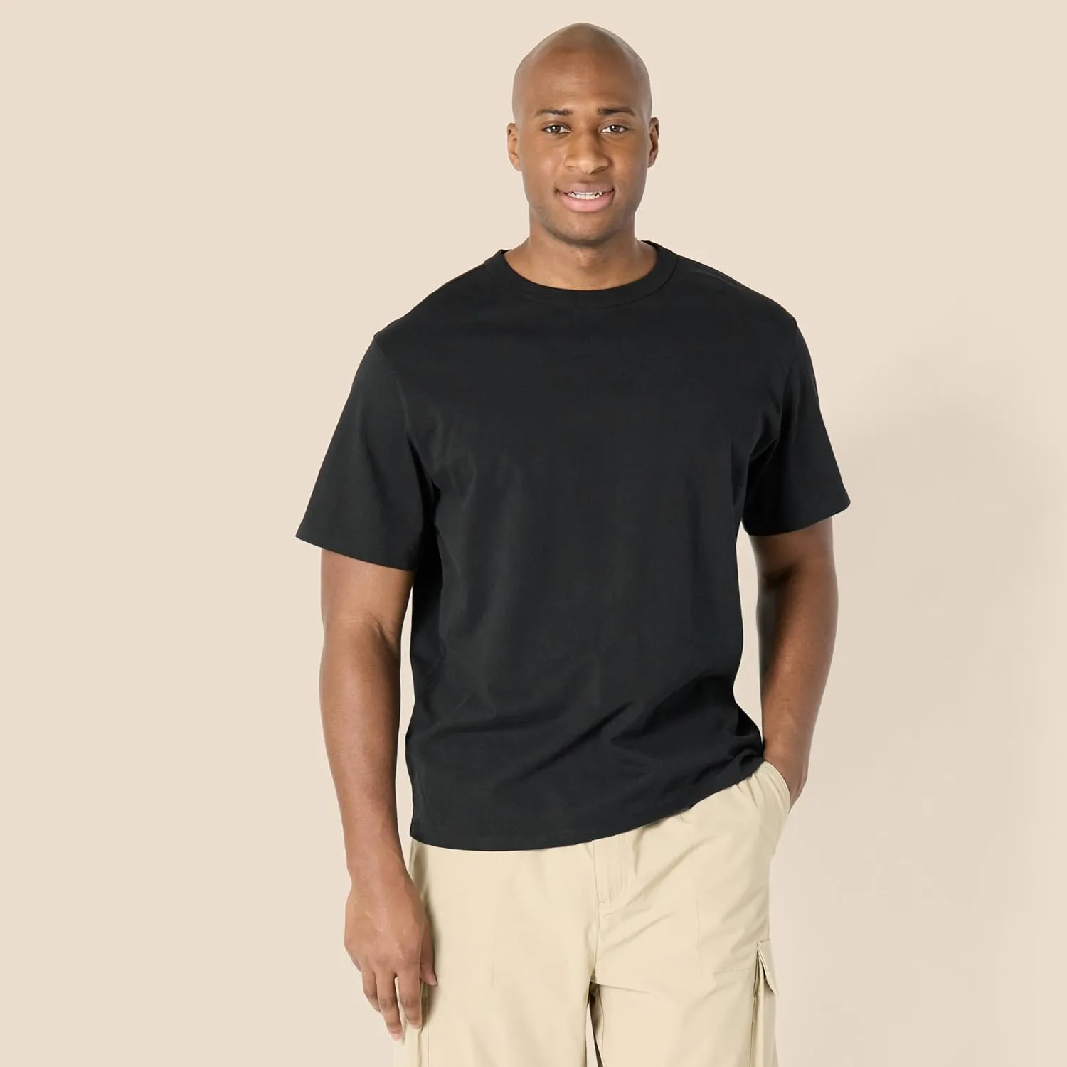 Amazon Essentials Men's Relaxed-Fit Heavyweight Cotton T-Shirt