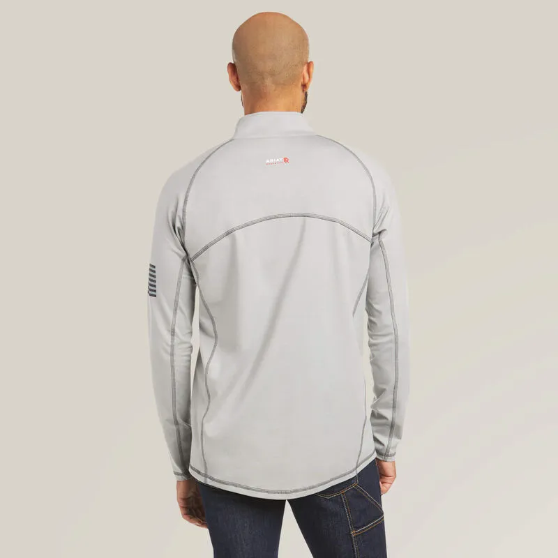 Ariat Mens FR Combat Stretch Patriot 1/4 Zip Work Shirt Style 10035420