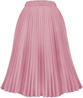 CARCOS Plus Size Midi/Mini Skirks for Women Solid/Star/Striped A Line Flowy High Waist Skirt XL-5XL