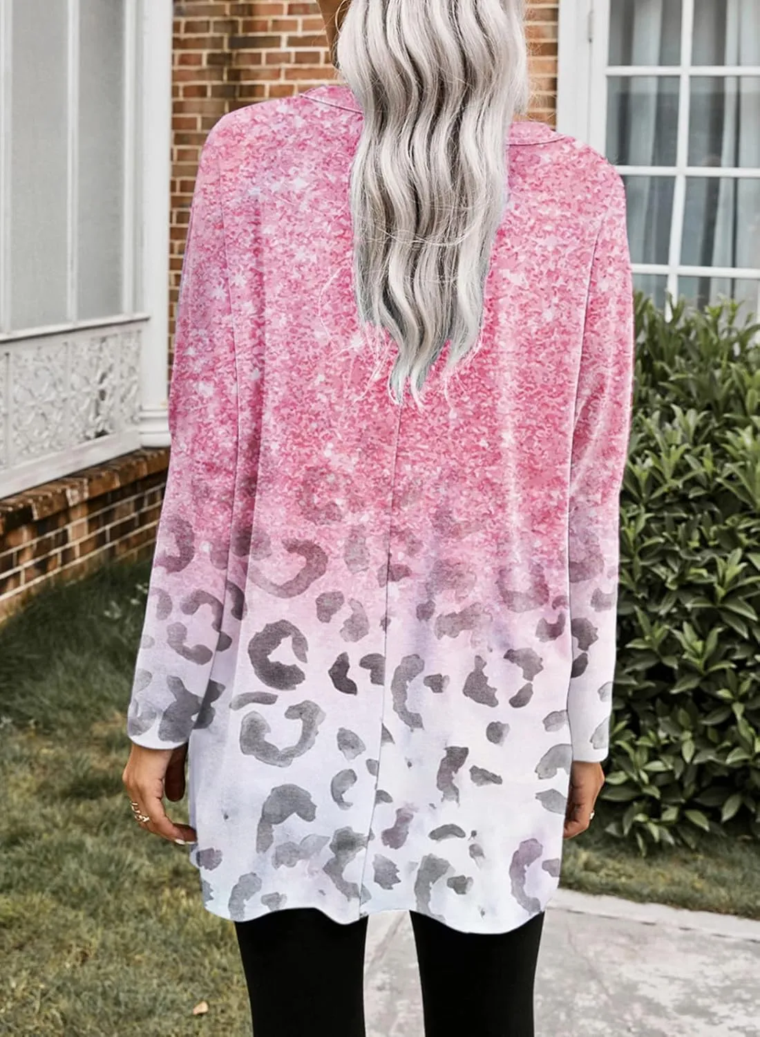 Dokotoo Womens Spring Fall Outfits Casual Long Sleeve Shirts Fashion Tunic Tops for Women Loose Fit Dressy