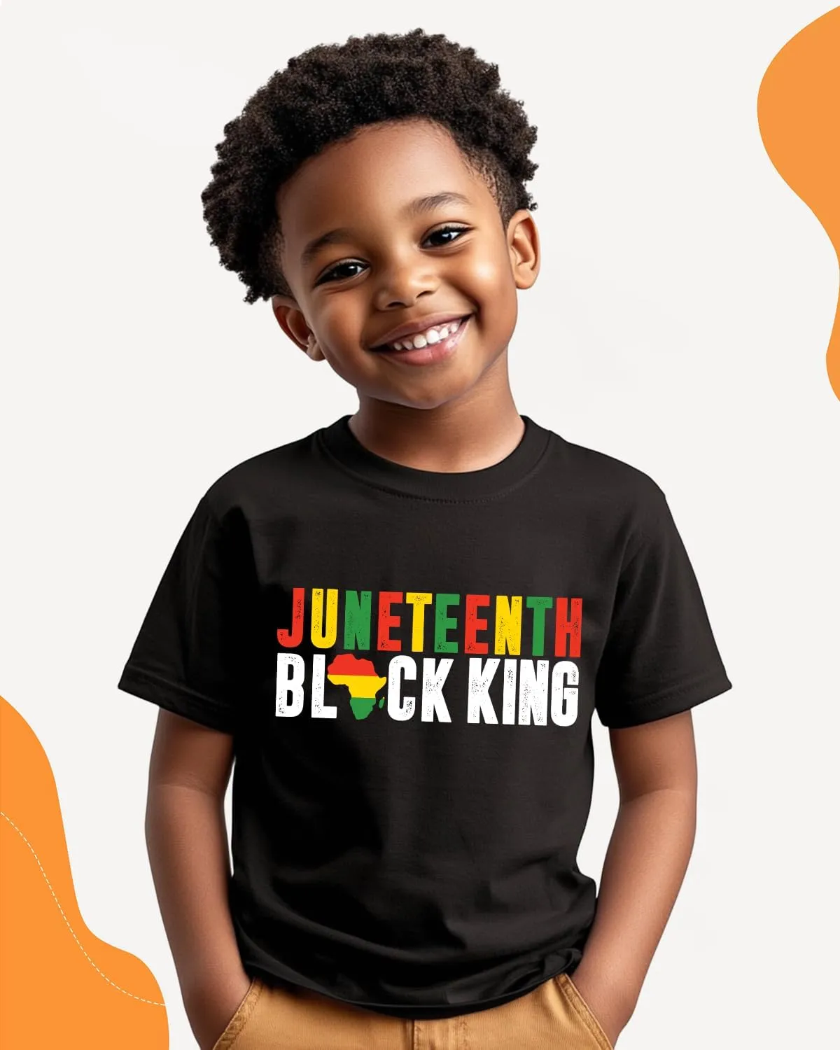 Juneteenth Shirt for Toddler Boys Girls Kids Freedom Day Shirts 1865 Black History Tee Tops, 2T-8Y