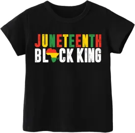 Juneteenth Shirt for Toddler Boys Girls Kids Freedom Day Shirts 1865 Black History Tee Tops, 2T-8Y