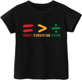 Juneteenth Shirt for Toddler Boys Girls Kids Freedom Day Shirts 1865 Black History Tee Tops, 2T-8Y