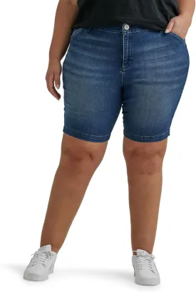 Lee Women's Plus Size Legendary 9" Chino Bermuda Short