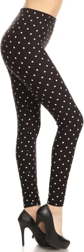 Leggings Depot High Waisted Plaid & Wild Print Leggings for Women - Plaid, Leopard, Snake Skin, Polka dot