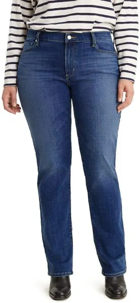 Levi's Women's Plus-Size 414 Classic Straight Jeans, Lapis Dark Horse, 38 (US 22) R