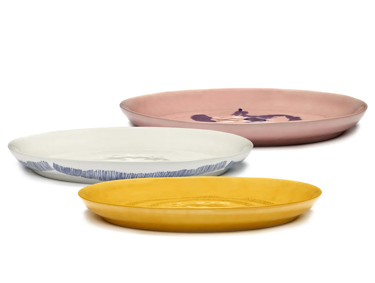 Low Serving Plates Available in 3 Styles