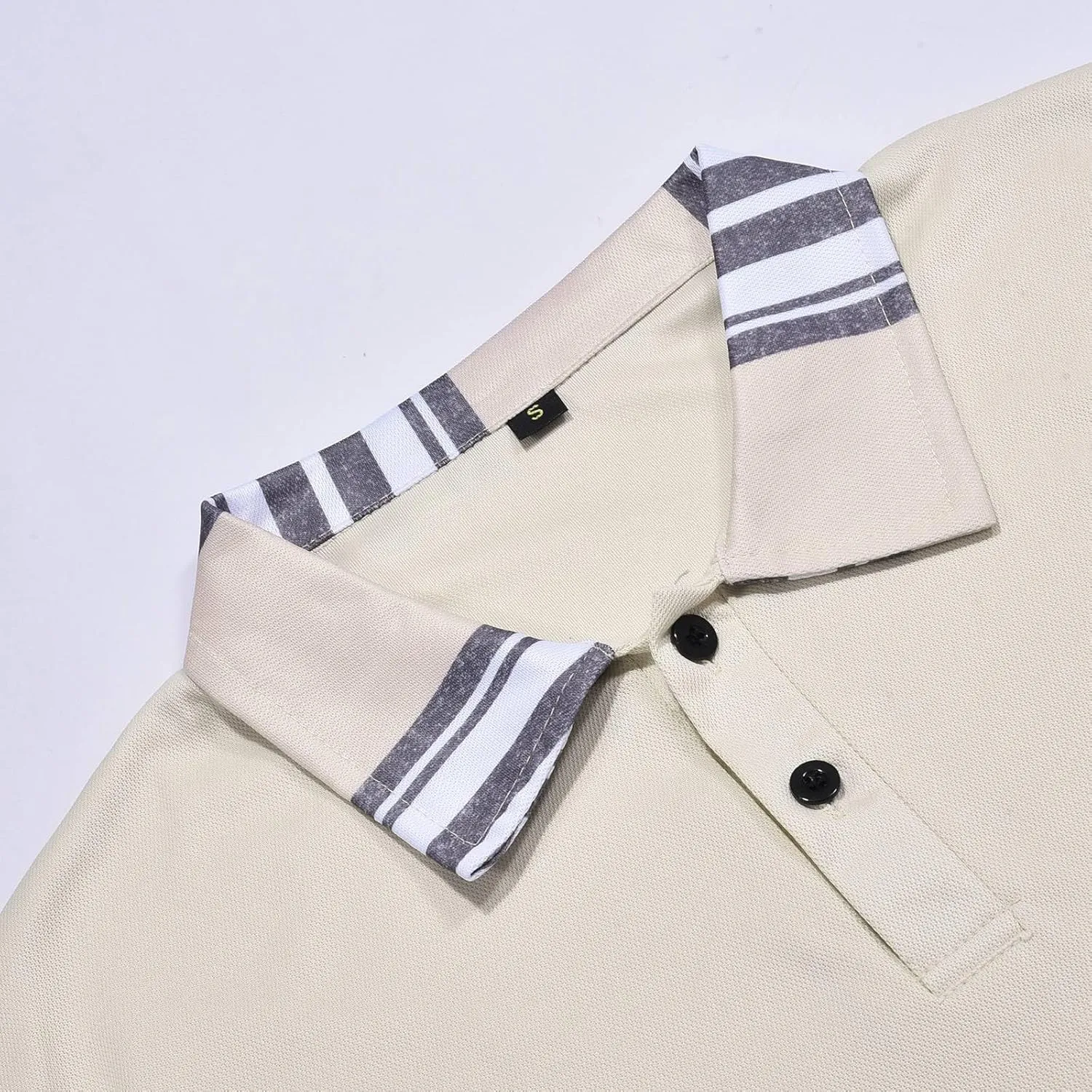 Polo Shirts for Men Short Sleeve Button Down Collar Gradient Tees Casual Business Work Tshirt Summer Golf Tops