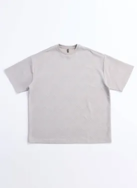 Polyester Spandex Jacquard Tee