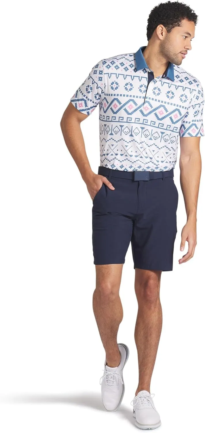 PUMA Men's Fair Isle Print Polo