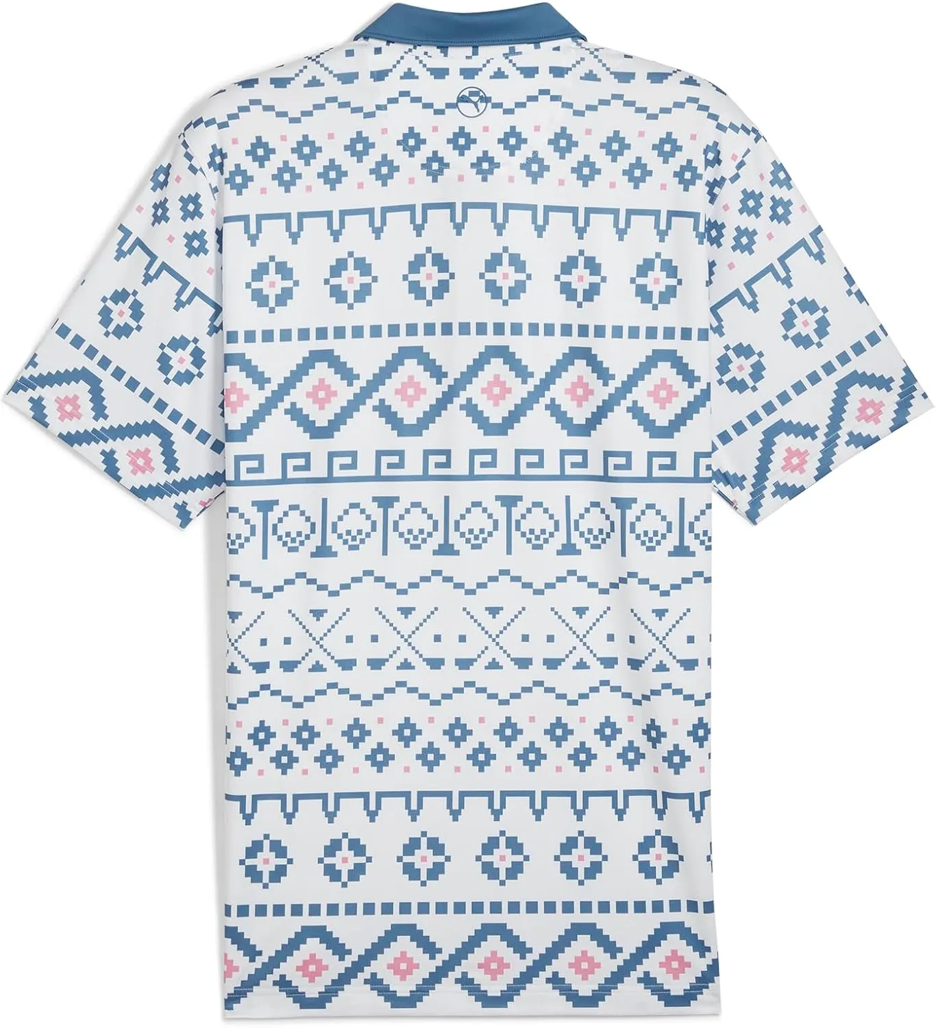 PUMA Men's Fair Isle Print Polo