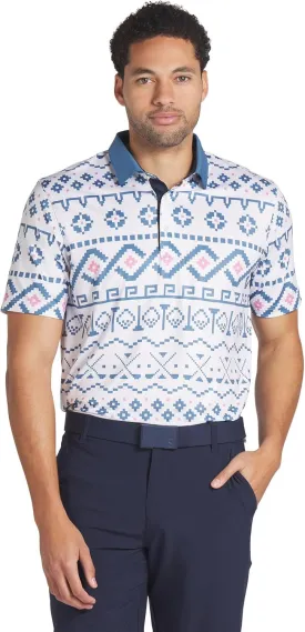 PUMA Men's Fair Isle Print Polo