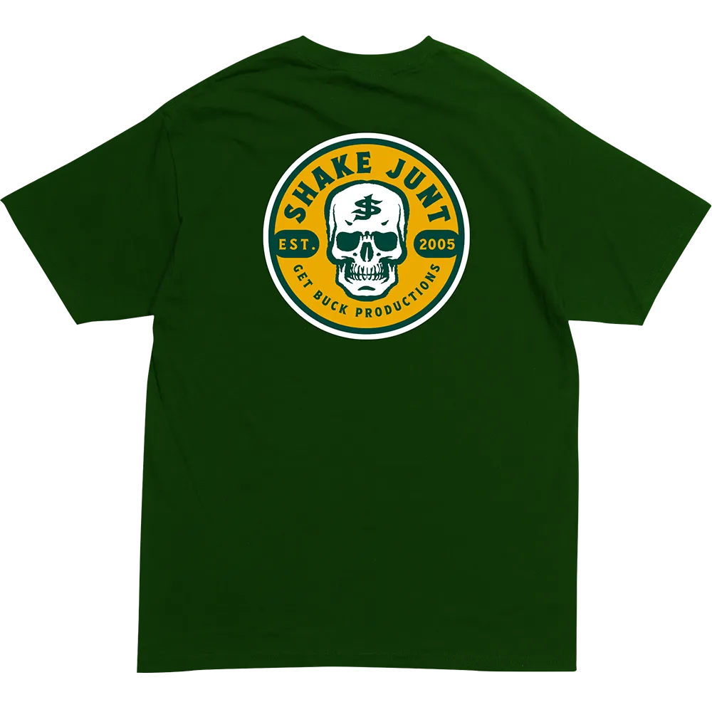 Skull Forest Green Tee