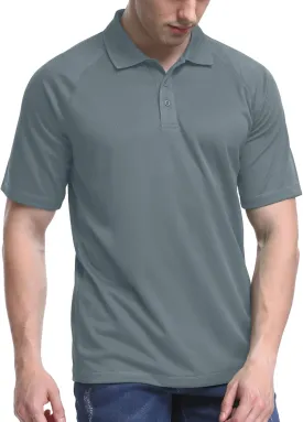 TIHEEN Golf Shirts for Men,Short Sleeve Moisture Wicking Proformance Big & Tall Polo Shirts