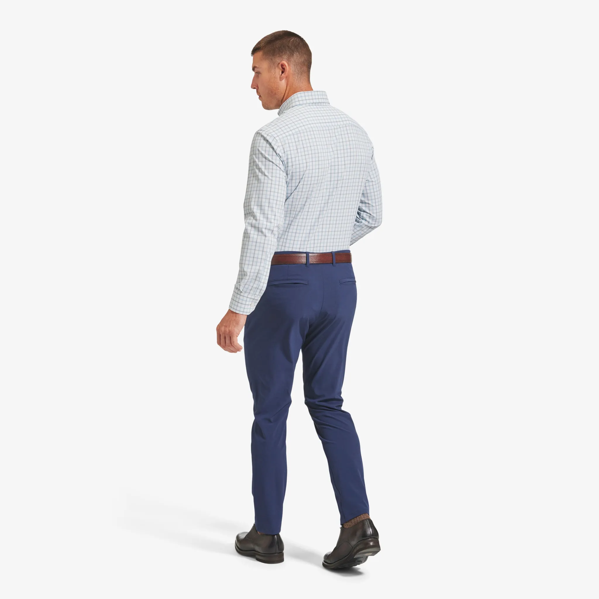 White Blue Windowpane